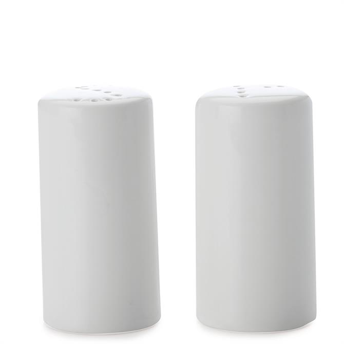 Maxwell & Williams White Basics Cylindrical Salt & Pepper Shakers